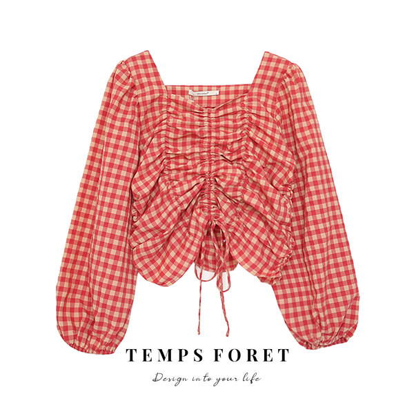 Novi model ženske bluze, tipa košulja sa voluminoznim rukavima i vezama