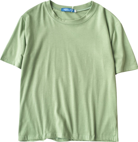 Jednobojna ženska majica kratkih rukava i ovalnog dekoltea