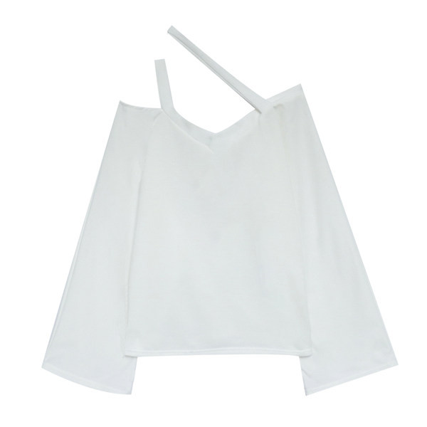 Novi model ženske bluze sa špic izrezom i širokim rukavima