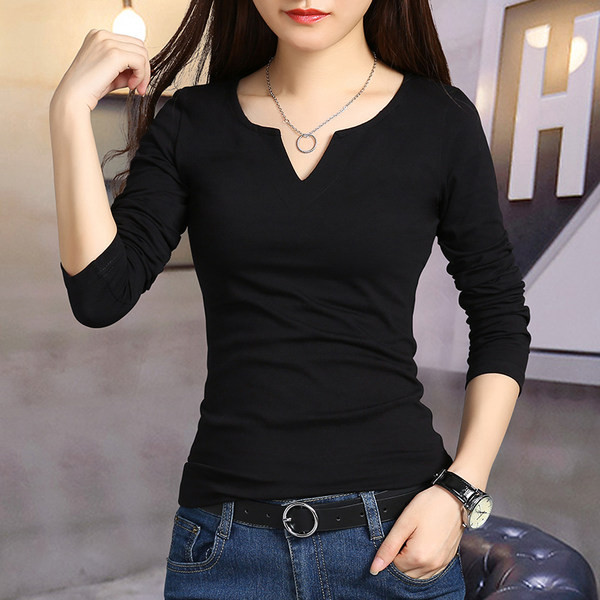 Trijų spalvų moteriška laisvalaikio palaidinė su špico iškirpte