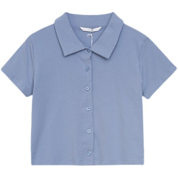 Običan model, klasične ženske majice s gumbima