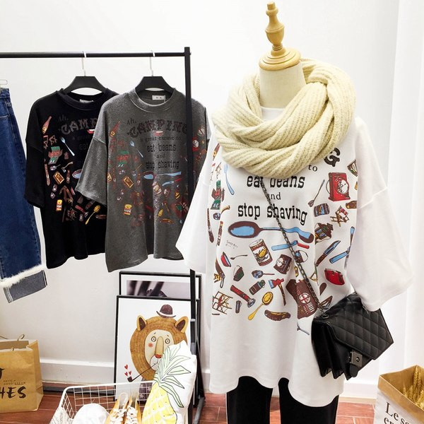 Ženska široka majica kratkih rukava - više modela