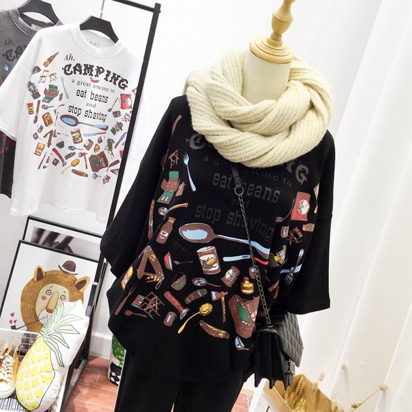 Ženska široka majica kratkih rukava - više modela