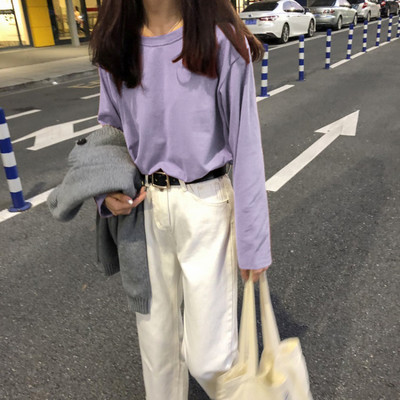 Γυναικεία απλή μπλούζα με οβάλ λαιμόκοψη σε διάφορα χρώματα