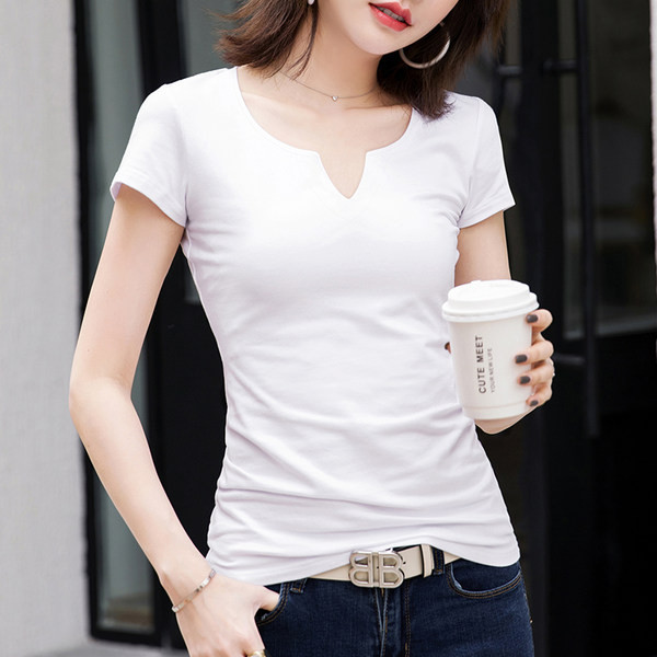 Ženska casual majica kratkih rukava u crno-bijeloj boji