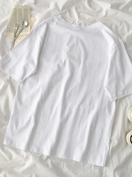 Ženska majica s vezom i kratkim rukavima