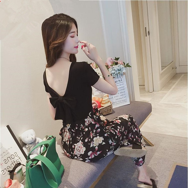 Ženska kratka bluza sa trakom na leđima