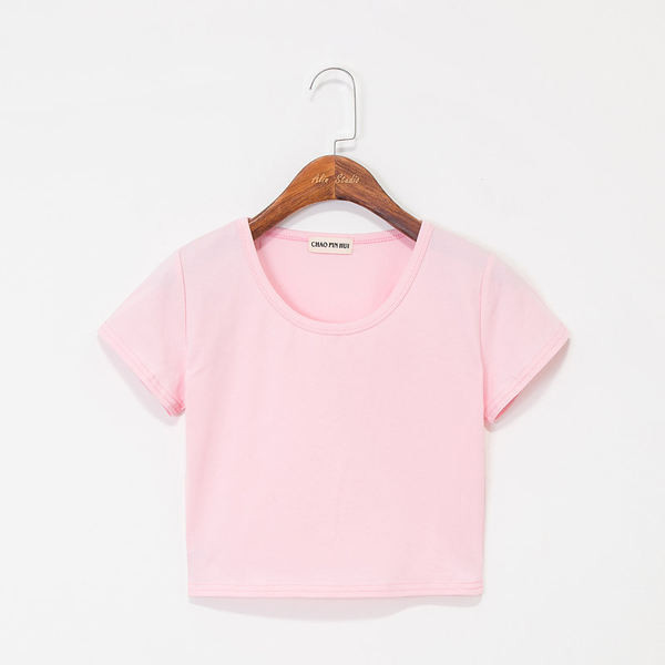 Ljetna kratka majica - jednostavan jednobojni model