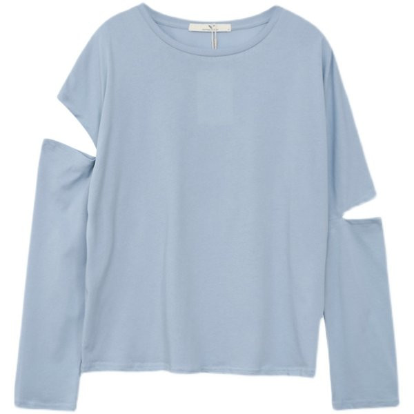 Ležerna ženska bluza dugih rukava i ovalnog izreza