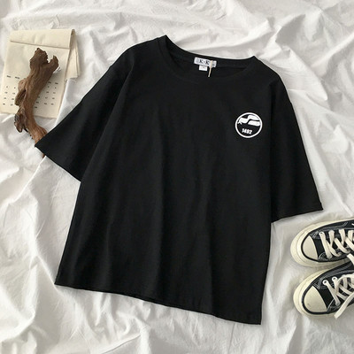 Casual γυναικείο μπλουζάκι με απλικέ