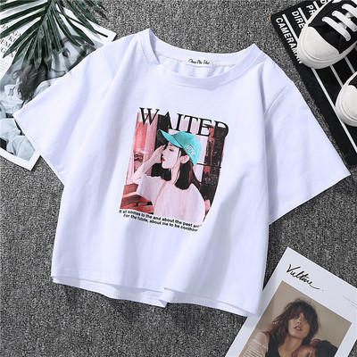 Casual μπλουζάκι με απλικέ χρώμα