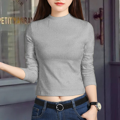 Ženska ležerna kratka bluza s okruglim izrezom u različitim bojama