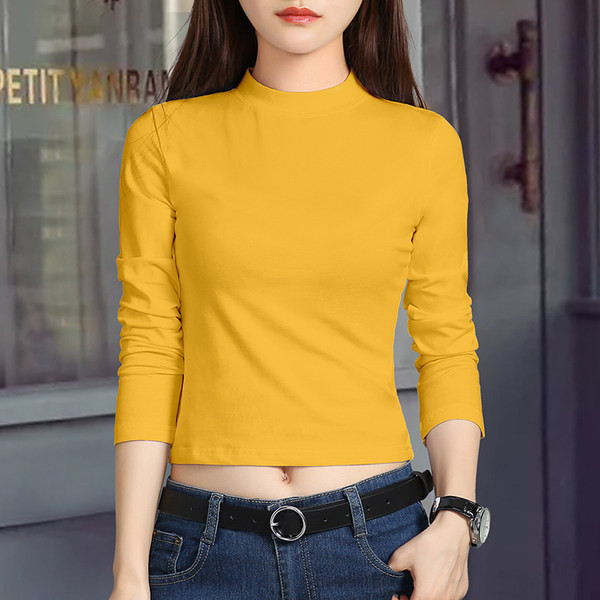 Ženska ležerna kratka bluza s okruglim izrezom u različitim bojama