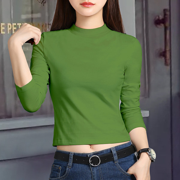 Ženska ležerna kratka bluza s okruglim izrezom u različitim bojama