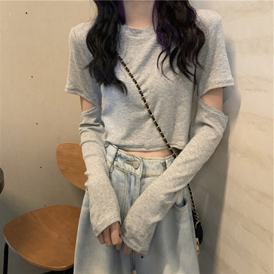 Γυναικεία μπλούζα νέου μοντέλου με κομμένα μέρη