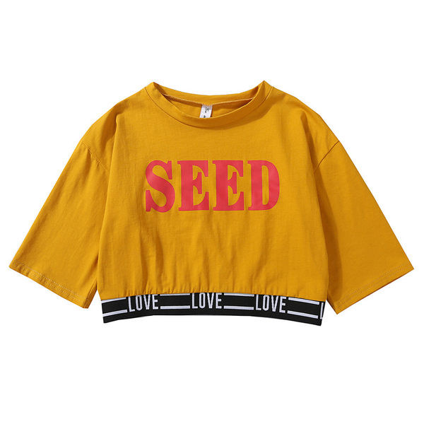 Κοντό μπλουζάκι με ελαστικό στη μέση