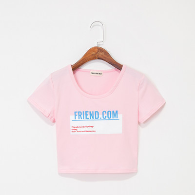 Καθημερινό φαρδιά μπλουζάκι με επιγραφή για γυναίκες