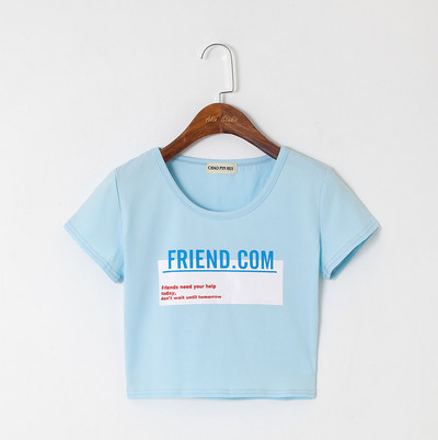 Καθημερινό φαρδιά μπλουζάκι με επιγραφή για γυναίκες