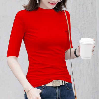 Γυναικεία μονόχρωμη μπλούζα με 3/4 μανίκια σε διάφορα χρώματα