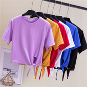 Φαρδύ μπλουζάκι με κορδόνια στη μέση