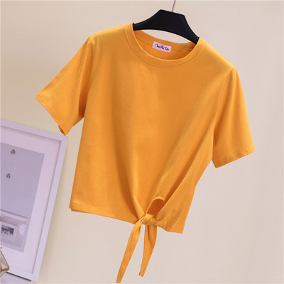 Φαρδύ μπλουζάκι με κορδόνια στη μέση