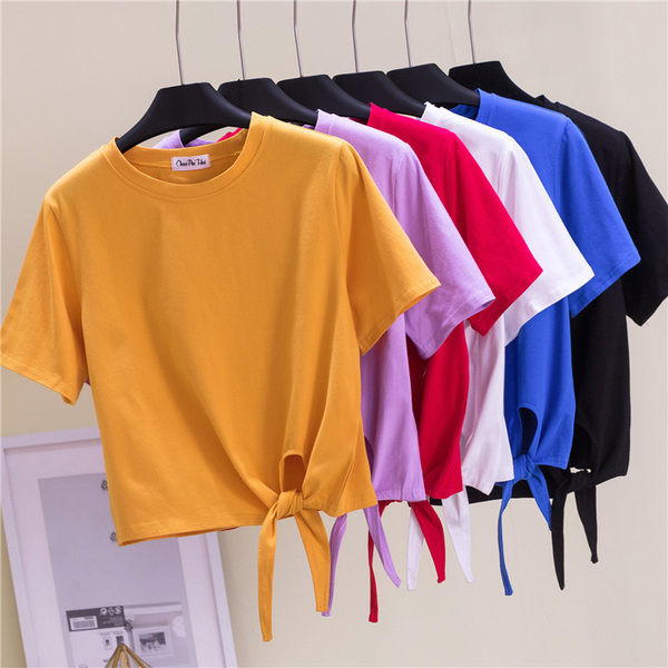 Φαρδύ μπλουζάκι με κορδόνια  στη μέση