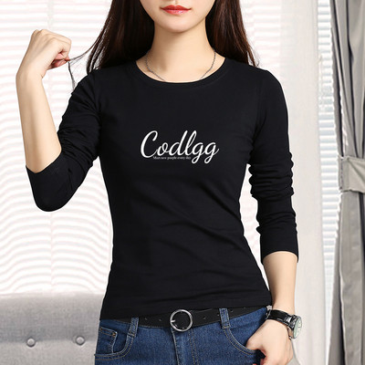 Ženska moderna bluza s natpisom i ovalnim izrezom u različitim bojama