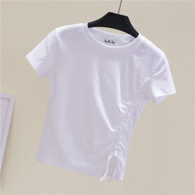 Κοντή μπλούζα με κορδόνια