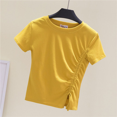 Κοντή μπλούζα με κορδόνια