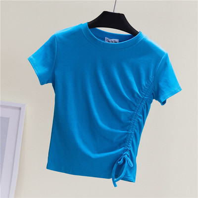 Κοντή μπλούζα με κορδόνια