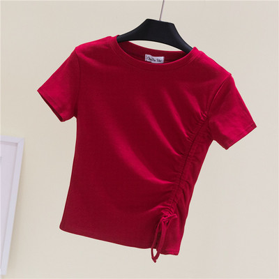 Κοντή μπλούζα με κορδόνια