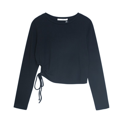 Γυναικεία μπλούζα νέου μοντέλου με μακριά μανίκια και πλαϊνά  κορδόνια