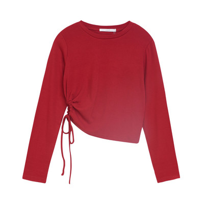 Γυναικεία μπλούζα νέου μοντέλου με μακριά μανίκια και πλαϊνά  κορδόνια