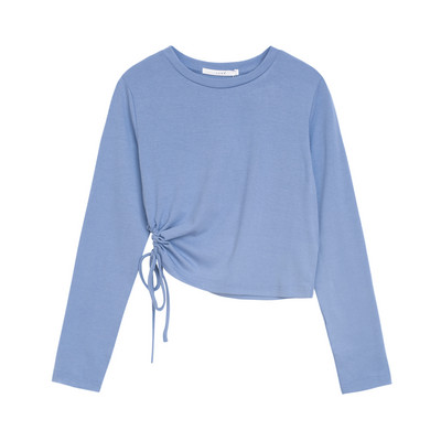 Γυναικεία μπλούζα νέου μοντέλου με μακριά μανίκια και πλαϊνά  κορδόνια