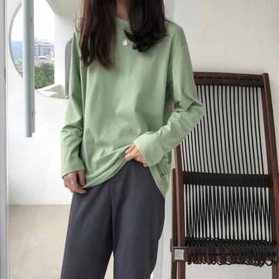 Casual μπλούζα με μακριά και κοντά μανίκια - κλασικό γιακά