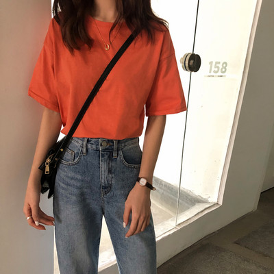 Casual μπλούζα με μακριά και κοντά μανίκια - κλασικό γιακά