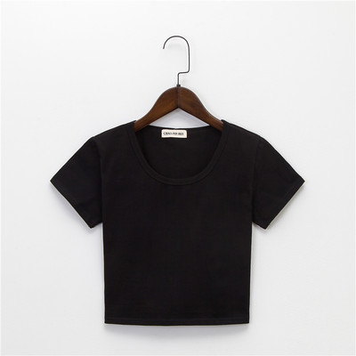 Pripijena ženska bluza s ovalnim izrezom - jednobojni model