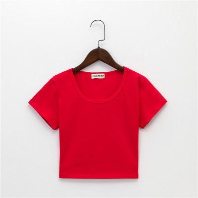 Pripijena ženska bluza s ovalnim izrezom - jednobojni model