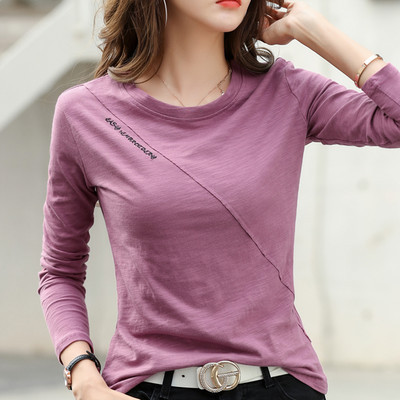 Novi model ženske bluze dugih rukava i ovalnog izreza - više boja