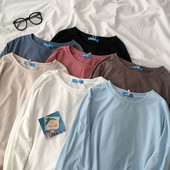 Casual γυναικεία μπλούζα με στρογγυλή λαιμόκοψη και μακριά μανίκια