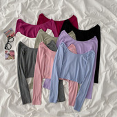 Γυναικεία μπλούζα με λαιμόκοψη και μακριά μανίκια