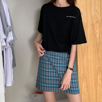 Γυναικείο φαρδιά μπλουζάκι με επιγραφή