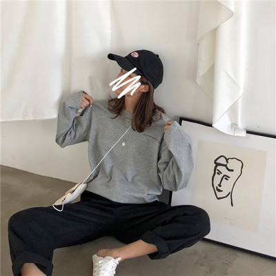 Γυναικείο φαρδιά μπλουζάκι με επιγραφή