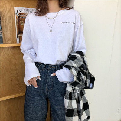 Γυναικείο φαρδιά μπλουζάκι με επιγραφή