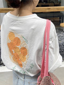 Ljetna ženska majica s aplikacijom u boji