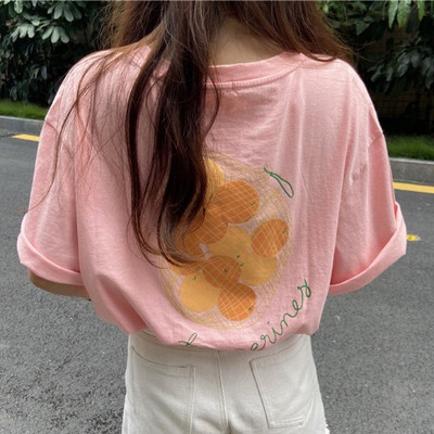 Ljetna ženska majica s aplikacijom u boji