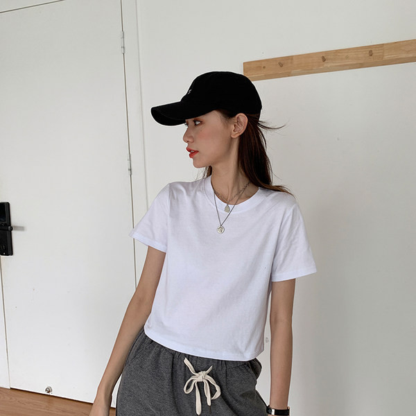 Pamučna majica kratkih rukava jednobojna