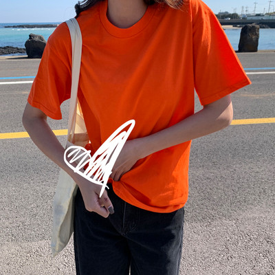 Casual μπλούζα με κοντά και μακριά μανίκια - φαρδύ μοντέλο