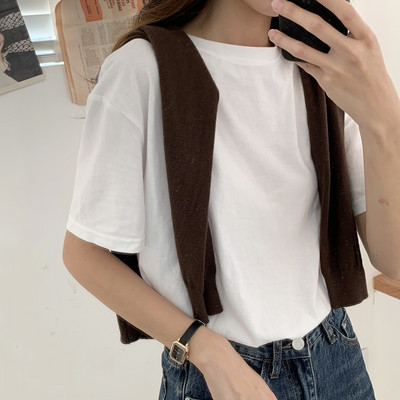 Καλοκαιρινό μπλουζάκι με 3/4 μανίκια κλασικό μοντέλο