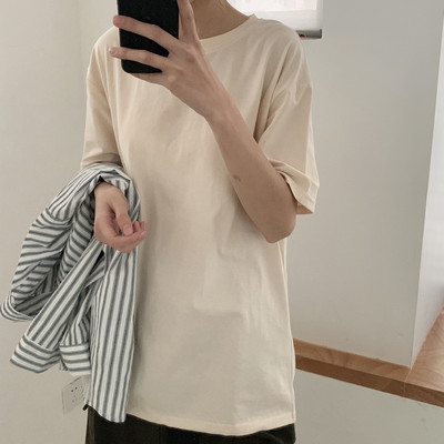 Καλοκαιρινό μπλουζάκι με 3/4 μανίκια κλασικό μοντέλο